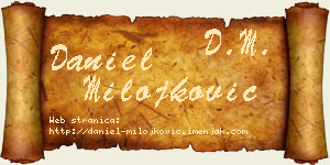 Daniel Milojković vizit kartica